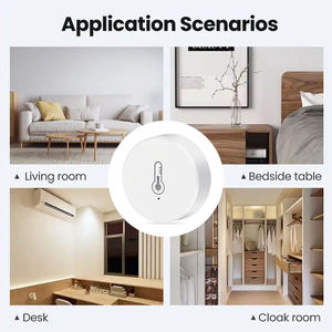 Tuya Smart ZigBee rilevatore di temperatura e umidità batteria TH03Z alimentato Mini igrometro per interni funziona con Alexa Google Home - Product Image 4
