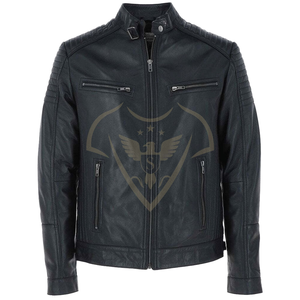 Men Varsity <b>Jacket</b> Genuine Leather Shell Warm Thick <b>Zipper</b> <b>Jacket</b> Turn Down Collar Patchwork Casual OEM - Product Image 1