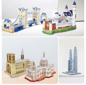 Vente en gros de puzzles 3D, modèles d'architecture 3D de la ligne urbaine de New York, kits d'assemblage DIY pour adultes, cadeaux - Product Image 2