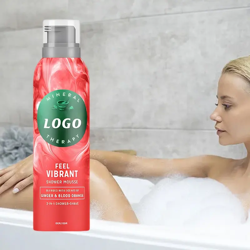 Fragancia de lavado corporal OEM, etiqueta privada personalizada, espuma de baño de aminoácido, limpieza blanqueadora, Mousse de baño