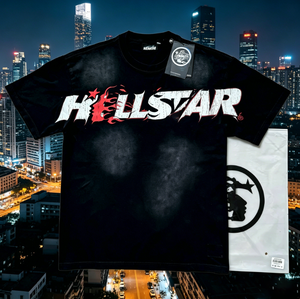 T-Shirt da Uomo in Cotone 100% a Maniche Corte, Stile Vintage con Stampa Hell Star, Produzione di Alta Qualità - Product Image 1