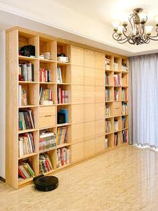 Custom-made Embedded <strong>Wall</strong> Bookcase, Modern Wooden Bookshelf, Office <strong>Partition</strong> Cabinet. - Product Image 2