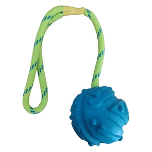 Giocattolo Interattivo Indistruttibile per Addestramento Cani, Pulisci Denti, Gioco di Tira e Molla, Giocattolo da Masticare Resistente ai Morsi in Gomma con Corda in Nylon - Product Image 4