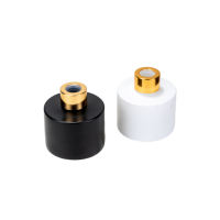 Verre blanc noir mat de luxe de 100ml pour bouteilles de diffuseur de roseau arôme de parfum vide pour la décoration de la maison bouchon à vis Carton emballé