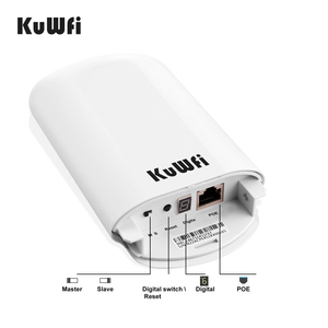 5.8G 450Mbps kuwifi 100Mbps WAN ngoài trời Repeater wifi cầu 3km point-to-point mở rộng không dây Mạng Truyền Thông - Product Image 1