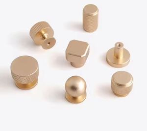 Tiradores de aluminio modernos y ecológicos con diseño moleteado para gabinetes de cocina, muebles de exterior y sala de estar - Product Image 3