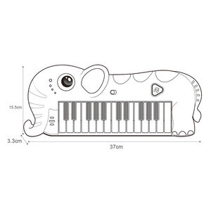 Petit clavier musical en forme d'éléphant rose <span class=keywords><strong>pour</strong></span> <span class=keywords><strong>les</strong></span> tout-<span class=keywords><strong>petits</strong></span> - Jouet piano <span class=keywords><strong>pour</strong></span> bébé avec lumières/25 <span class=keywords><strong>chansons</strong></span> de démonstration, jouets électriques <span class=keywords><strong>pour</strong></span> piano <span class=keywords><strong>pour</strong></span> <span class=keywords><strong>les</strong></span> enfants de 3 ans et plus - Product Image 6