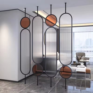 Changhong Customizable Ironwork Screen <strong>Room</strong> <strong>Divider</strong> Glass Partition Wall for Living <strong>Room</strong> Dining <strong>Room</strong> Bedroom Directly Opposite - Product Image 1