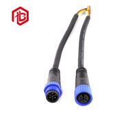 Wtrn-connecteur de fil électrique M15 IP67/IP68, mâle/femelle, imperméable, 2/3/4 broches, pour éclairage extérieur Led