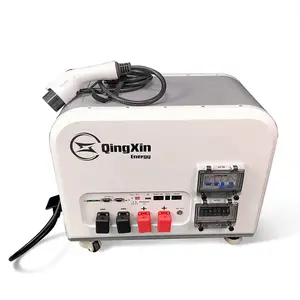 QingXin energi semua dalam satu tegangan tinggi Li-ion LiFePO4 51.2V 100AH ESS baterai 24V 200AH baterai 5KW Inverter