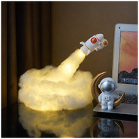 Lampe de nuit LED en forme de nuage, projecteur de ciel étoilé, lampe fusée astronaute, cadeau créatif pour enfants, décoration d'anniversaire, lumière d'ambiance pour la maison