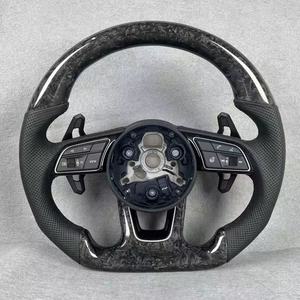 Volant en fibre de carbone de qualité supérieure pour <span class=keywords><strong>Audi</strong></span> C7 C8 B8.5 B9 S3 S4 S5 S6 S7 S8 R8 TTS TT B8 A4 Series - Vente flash - Product Image 6