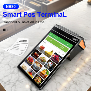 Hệ thống POS di động tốt nhất cho xe tải thực phẩm nhà hàng nb80 giải pháp thanh toán di động màn hình kép POS - Product Image 4