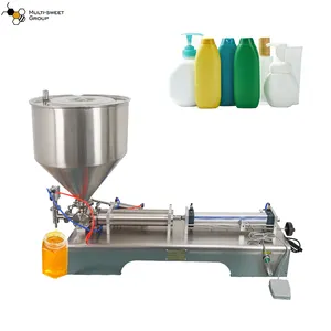 Machine pneumatique de remplissage de bouteilles de miel, 100-1000ml, shampoing liquide à tête unique