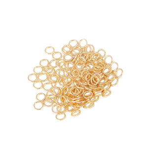 <b>Copper</b> Jewelry Findings Round Closed Open Jump Rings For <b>Bracelet</b> Making DIY Accessories 18K Gold Plated Silver White Gold - Product Image 4