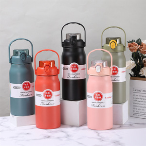 New Arrival Double Wall Stainless Steel 316 1300ml/1600ml Sports <b>Bottle</b> for Handle Thermal Insulation 12-24 Hours Portable - Product Image 2