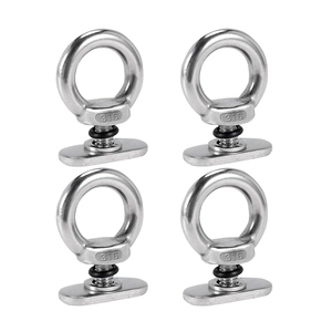 Stainless Steel Track Locking Lifting <strong>Ring</strong> T-Base Eye Screw Eye Screw with Plate for Slide Rails - Product Image 2