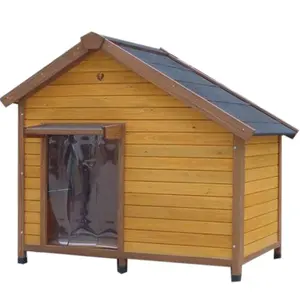 Case in legno per esterni impermeabili all'ingrosso cuccia per animali domestici in gabbia di lusso cuccia grande per cani