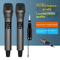 Microphone sans fil portable LV-04, un émetteur, deux récepteurs, rechargeable, universel, pour karaoké à domicile, spectacles sur scène, en direct