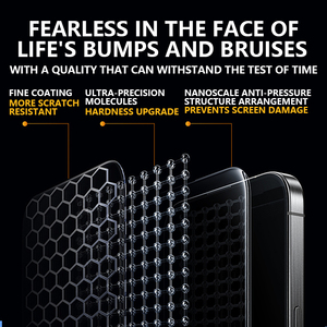 Protector de Pantalla Transparente Antiestático de Vidrio Templado HD Clear ESD Black King Kong para <span class=keywords><strong>iPhone</strong></span> 16e 15 14 13 Pro Max, Venta al Por Mayor - Product Image 5