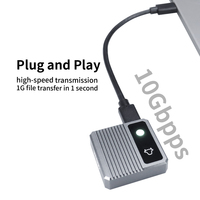 ITGZ M.2 2330 NVMe SSD Enclosure 10Gbps USB-C Proteksi Tulis Sentuh OEM ODM Pabrik Kustom JMS583