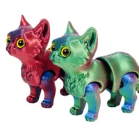 Kucing Lucu Cetak 3D untuk Hiasan Rumah, Ornamen Rumah dengan Sendi Ekor yang Dapat Digerakkan, Dekorasi Ruangan, Dekorasi Mobil Lucu, Dekorasi Meja, Hadiah untuk Pacar