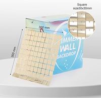36 pièces de panneaux de fond de scène scintillants de 6 pieds x 6 pieds, panneaux de fond de scène en sequins brillants couleur champagne, décoration de fond de scène pour anniversaire, mariage, mur