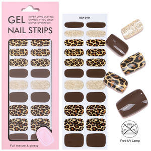 แผ่นเล็บเจลรักษาด้วยแสง UV ไม่ผ่านการ3D มีลักษณะเฉ<span class=keywords><strong>พ</strong></span>าะตัวลายจระเข้แบบติดทนนาน - Product Image 3