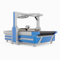 Machine de découpe automatique à couteau oscillant avec caméra CCD, système d'alimentation automatique, logiciel Ruida, PLC, pompe haute puissance 11KW, découpeuse de tissu