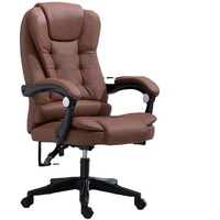 Chaise de bureau exécutive ergonomique moderne, luxe léger, inclinable, confortable, en cuir PU, pivotante, accoudoirs réglables, structure métallique