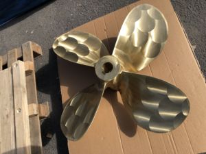 Hélice marine en bronze CU1 CU2 CU3 CU4, diamètre personnalisable de 50 à 1500 cm, 3 à 6 pales - Product Image 5