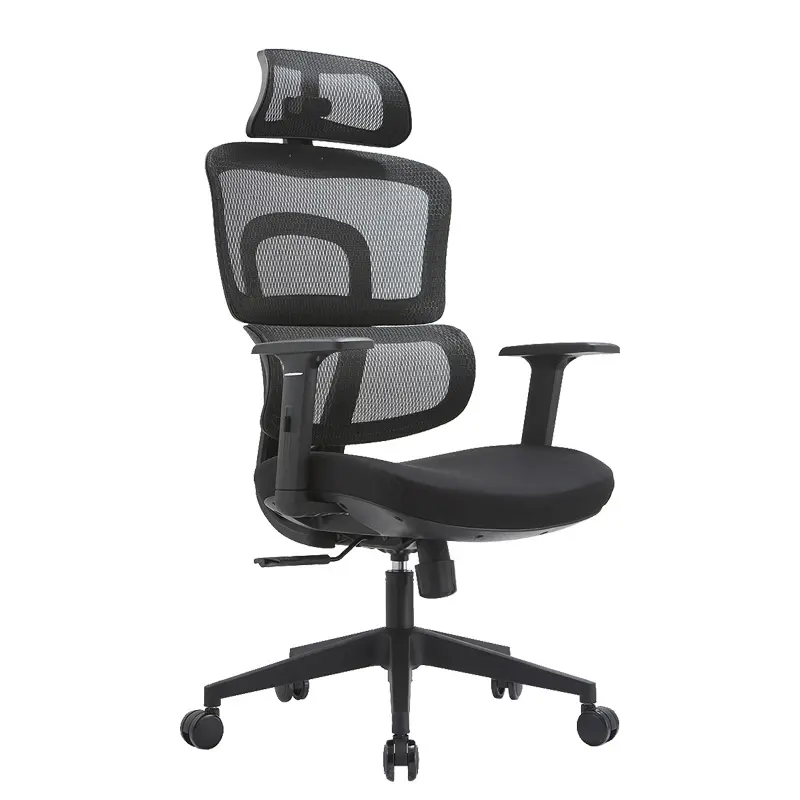 Factory direct selling modern Office chair high back ergonomics net surface reclining head pillow adjustable Office chair