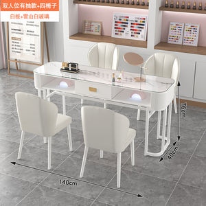 <span class=keywords><strong>Mesa</strong></span> <span class=keywords><strong>de</strong></span> salón <span class=keywords><strong>de</strong></span> <span class=keywords><strong>manicura</strong></span> para 3 personas con tapa <span class=keywords><strong>de</strong></span> cristal <span class=keywords><strong>de</strong></span> <span class=keywords><strong>estilo</strong></span> europeo <span class=keywords><strong>vintage</strong></span> - Product Image 2