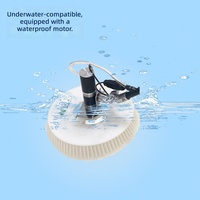 Brosse de nettoyage électrique sous-marine pour aquarium et piscine, outil de décontamination motorisé automatique et étanche, écologique