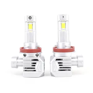 2024 Auto Head Lamp Canbus H7 H8 Led Headlights Retrofit 60W 8000LM 6500K Hi/Lo Beam Small Size LED Headlight Bulb For Cars