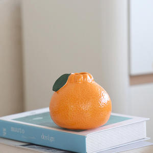 לוגו מותאם אישית קרמי ירוק צמח חמוד כתום כסף דשא פרח ירוק אגרטל סימולציה סלון שולחן שולחן אגרטל - Product Image 2