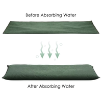 Sacs de sable en tissu non tissé épaissi réutilisables pour le jardin Sacs de contrôle des inondations imperméables à barrage rapide avec effet de gonflement