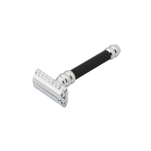 Adjustable Double Edge Safety <b>Razor</b> with <b>Single</b> <b>Blade</b> Brass Handle and Stainless Steel <b>Blades</b> - Product Image 1