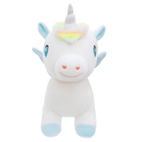 Peluche Licorne Arc-en-ciel Rembourrée en Coton PP, Douce et Moelleuse, pour Décoration de Chambre d'Enfant, Service de Vente en Gros et Fourniture de Cadeaux