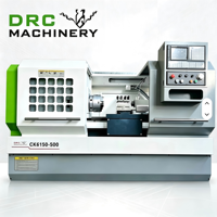 Tour CNC horizontal CK6150-500, commande GSK, 7,5 kW, 4 postes à outils, broche A2-8, mandrin manuel 10'' avec contre-pointe