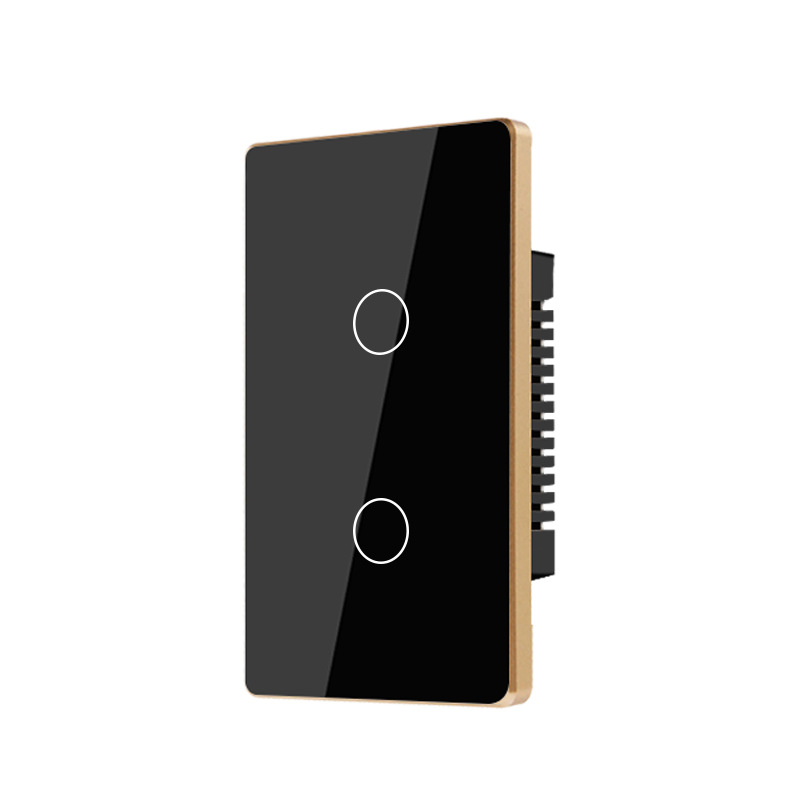 120-Metal Frame-Black 2 gang