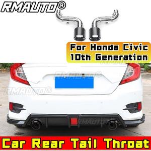 Kit de silenciador de escape trasero de acero inoxidable para Honda Civic 10ª generación, pieza de modificación del revestimiento del escape trasero. - Product Image 2