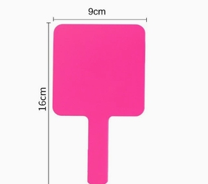 Custom Logo Large Held With Handle Hand Travel Makeup Mirror Handheld Cosmetic Portable <b>Gift</b> - Product Image 4