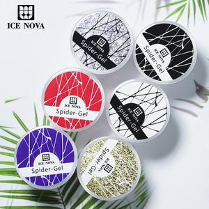 <span class=keywords><strong>Gel</strong></span> d'araignée ICE NOVA kit de doublure dorée flexible néon personnalisé <span class=keywords><strong>en</strong></span> gros araignée Flash Marcas platine pour Nail Art sans Hema/Tpo/Hpma - Product Image 4