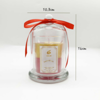 Großhandel Kristallglas-Duftkerzen mit Glasdeckeln in Säulenform, Individueller Duft für Feiertage & Abschlussfeiern