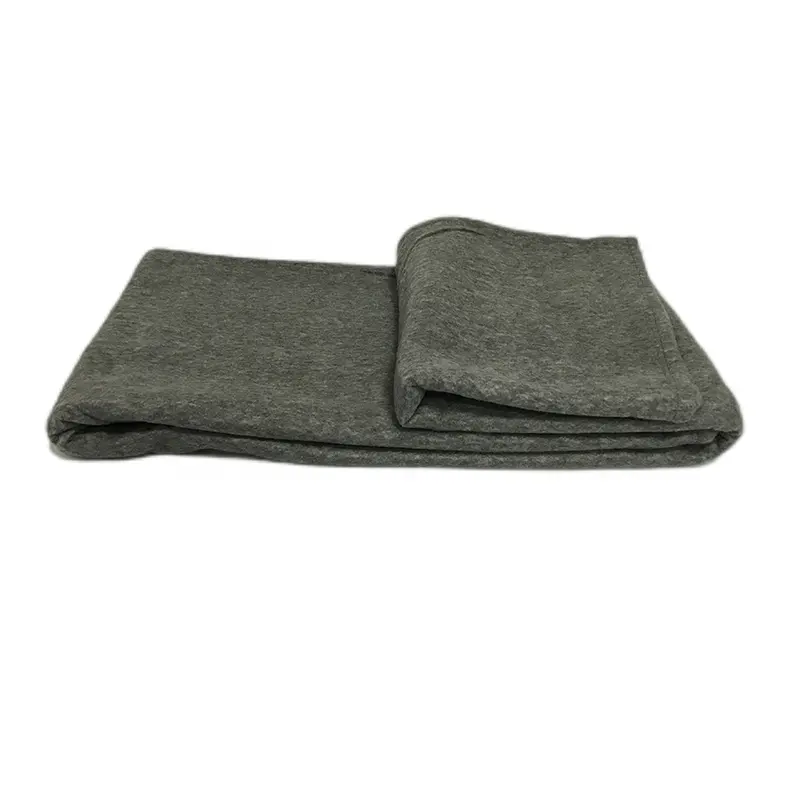 Fabrika üreten özelleştirilebilir battaniyeler rahat gri battaniye sentetik polar battaniye