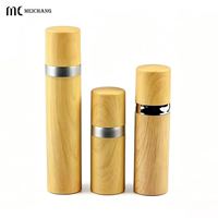 Flacon pompe sans air de 10 ml, 15 ml, 30 ml pour l'emballage de produits de soin de la peau, impression par transfert d'eau