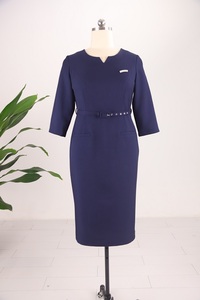 Women Clothing Single Dress With Plain Color for Offices Lady Women Dress - Product Image 3