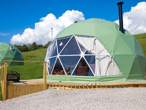 Linh hoạt tùy chỉnh cắm trại Trung Quốc lễ hội 4 mùa sang trọng nửa mái vòm bóng lều cho thương mại - Product Image 6