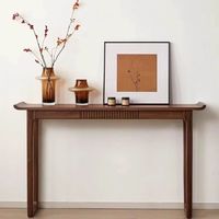 Table d'entrée de luxe minimaliste de style chinois en bois massif de frêne, moderne, nordique, longue, haut de gamme, BANGCHI, écologique